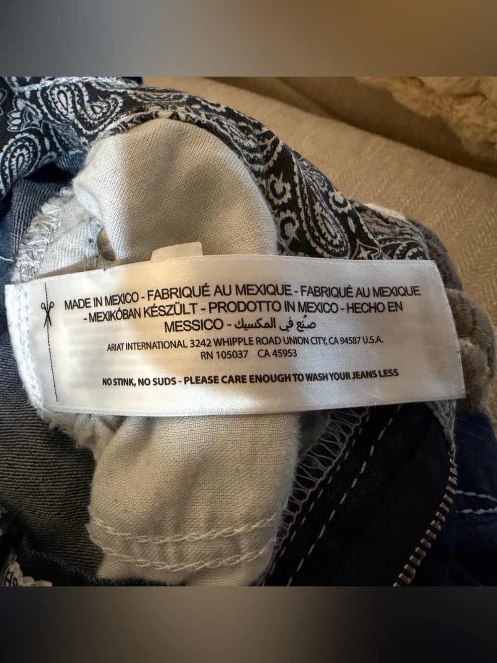 Ariat size 27 R Mid Ride Straight Leg Women's Jeans - Picture 7 of 8